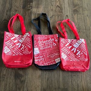 3 Lululemon Small Reusable bags